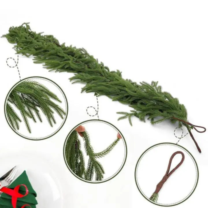 BowLift | Realistic Norfolk Pine Dripping Garland