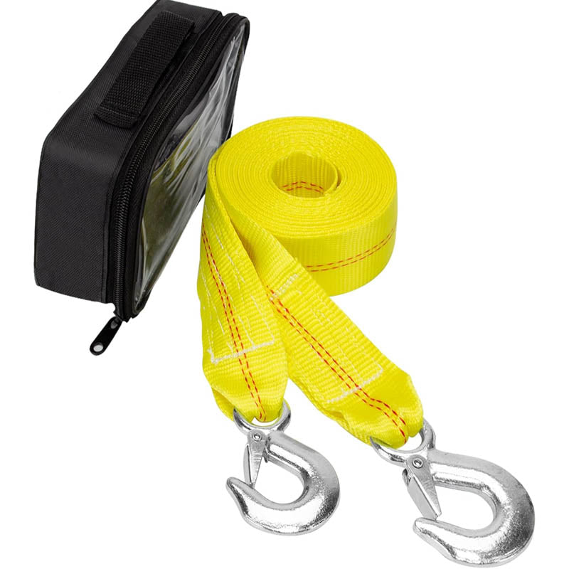 BowLift | Recovery Straps  ATV Car Tow Strap with Hooks 2"x20' 20,000 lbs, with Safety Hooks for Car Truck Jeep ATV SUV