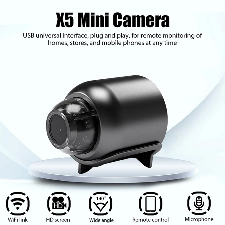 BowLift | Waterproof HD Mini Camera With Night Vision and Wide Angle Lens IP WiFi 1080P HD 160° Wide Angle