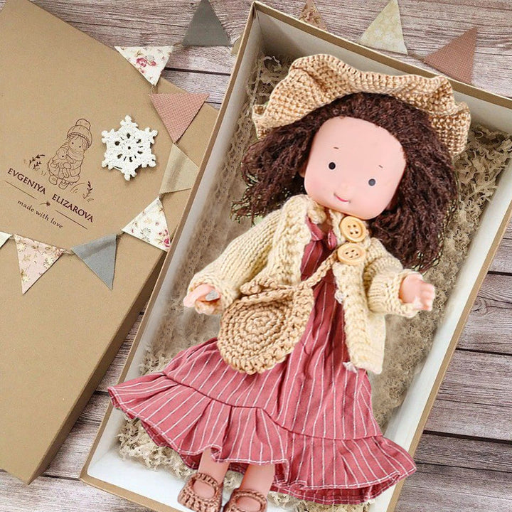 BowLift | Handmade Waldorf doll for creative play – Natural materials, 30 cm