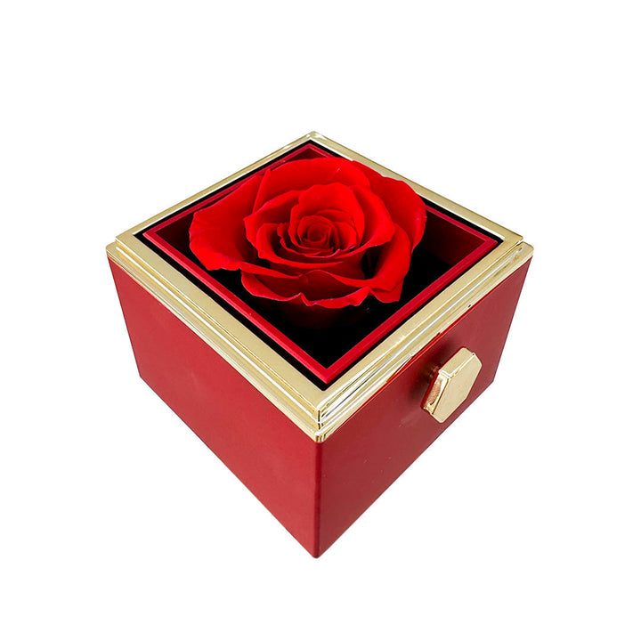 BowLift | Gift Set Rose & Heart Necklace Light – Eternal Rose with Hidden Love Necklace