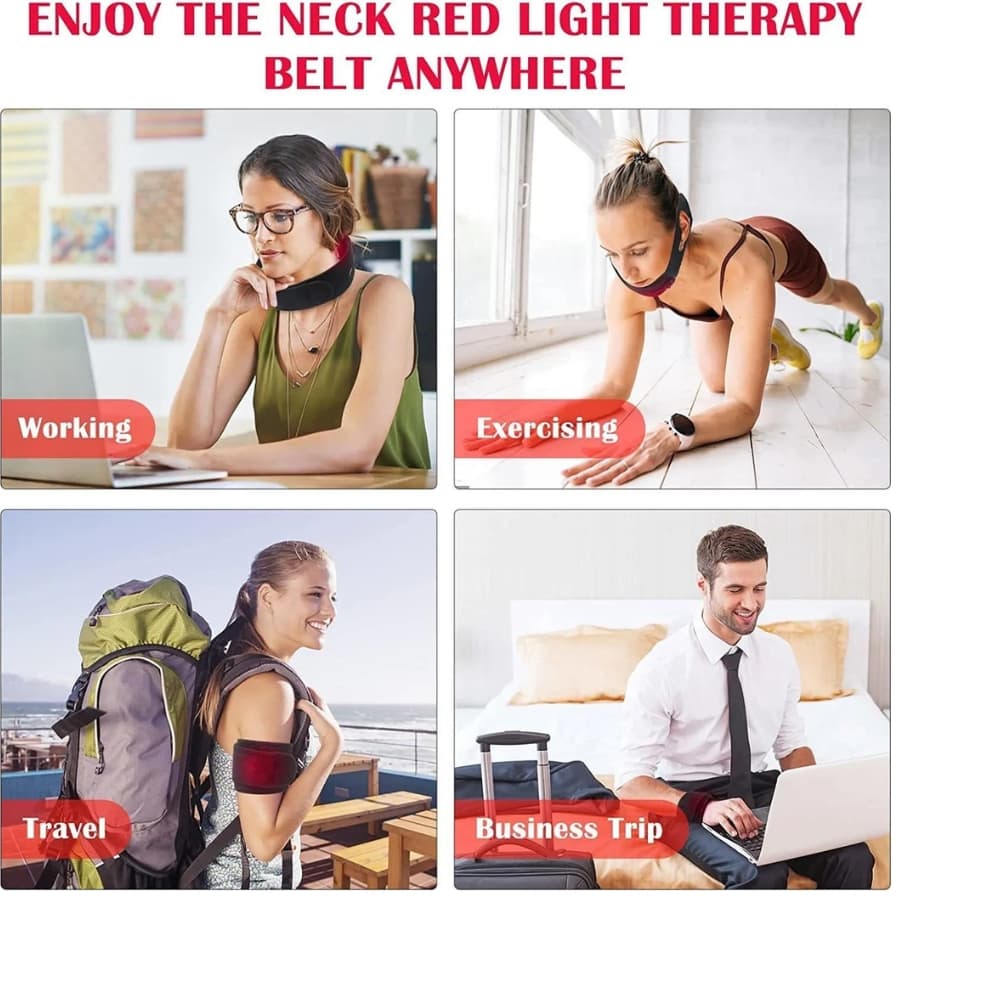 BowLift | Heated Neck Wrap with Red Light Therapy – Effective Heat & Massage for Neck Pain Relief