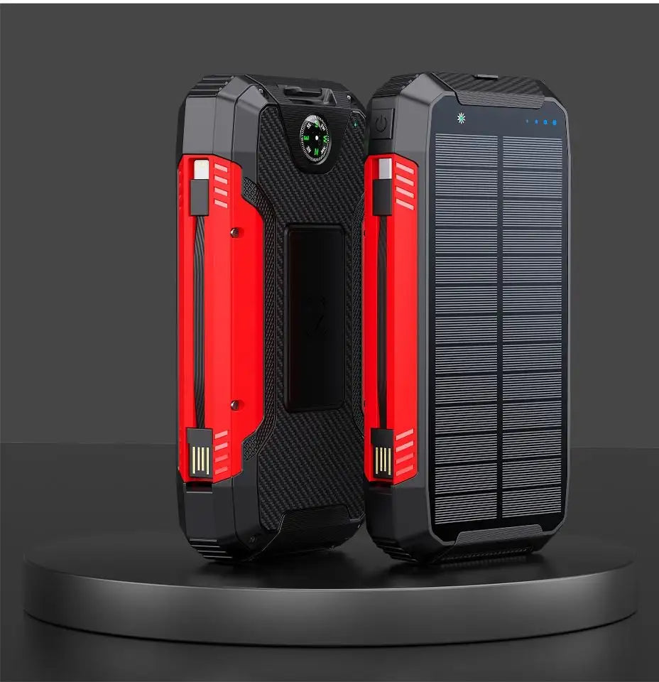 BowLift | 30000mAh Solar Charger Wireless Waterproof Power Bank External