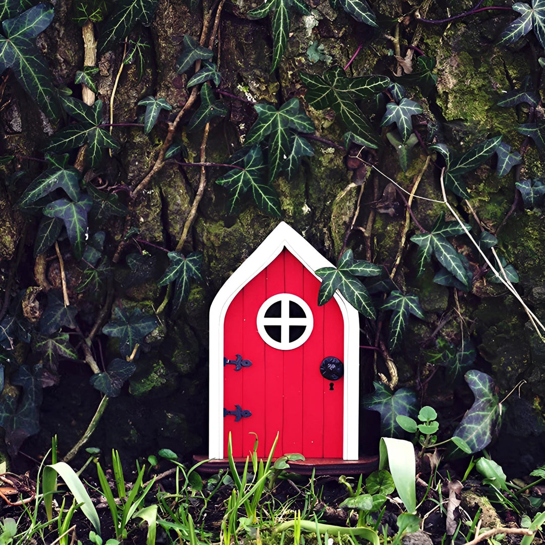 BowLift | Garden Ornament Miniature Wooden Fairy Door
