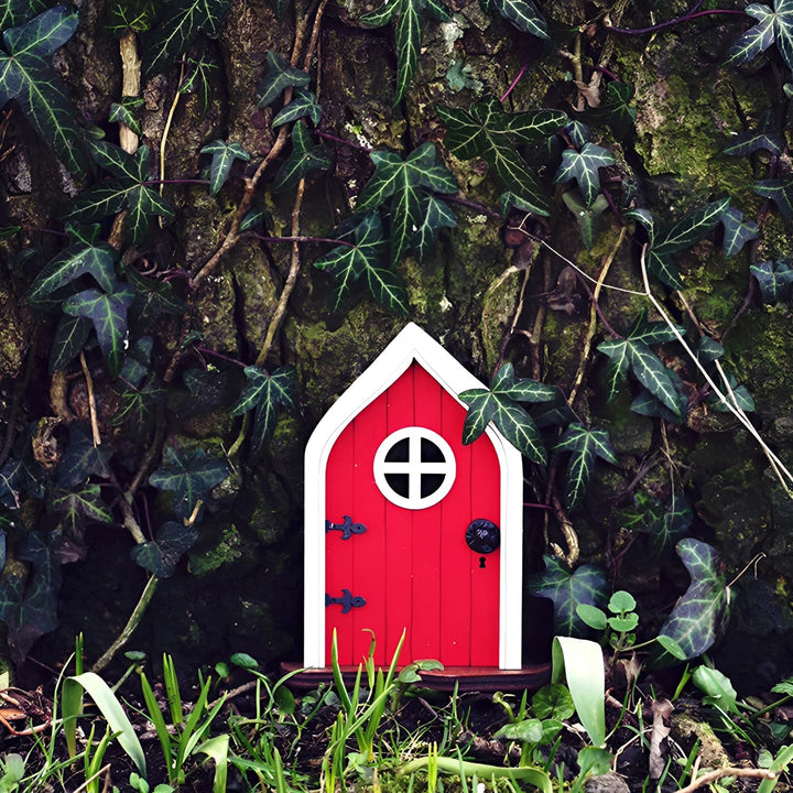 BowLift | Garden Ornament Miniature Wooden Fairy Door