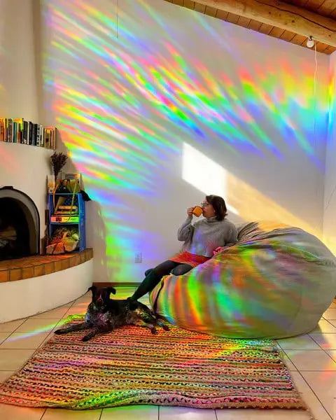 BowLift | Rainbow Window Film – Color Play & UV PRedection without Adhesive