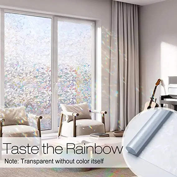 BowLift | Rainbow Window Film – Color Play & UV PRedection without Adhesive