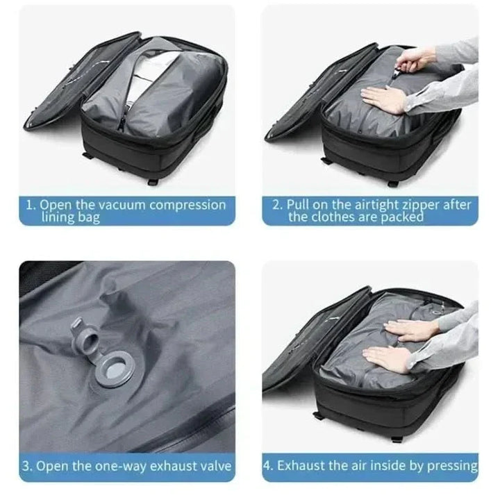 BowLift | Compressible laptop backpack for travelling