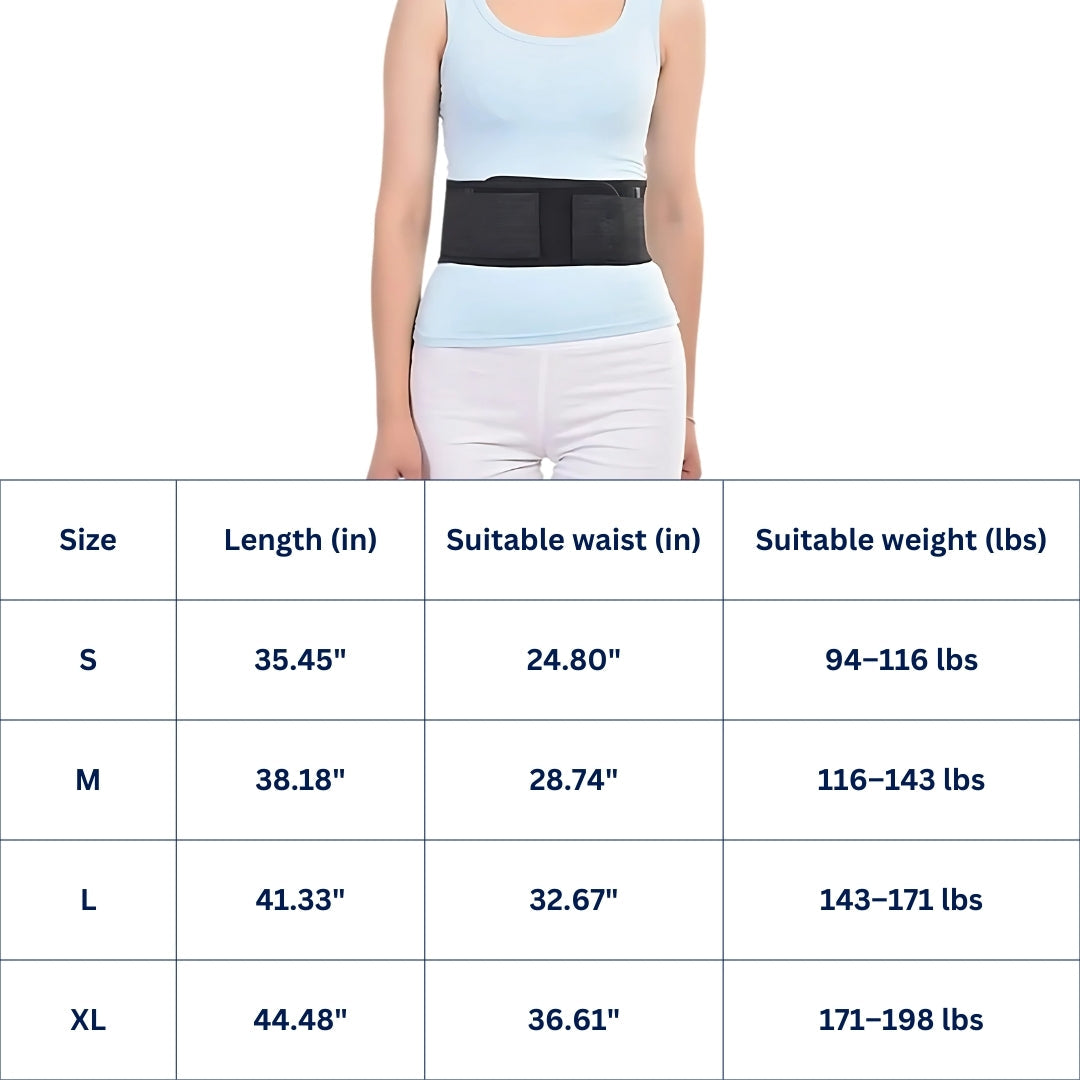 ReliefEase Magnetic Therapy Belt for Lower Back Pain | Natural Pain Relief - Everyday Use - Injury Recovery - Muscle Soreness Bowlift