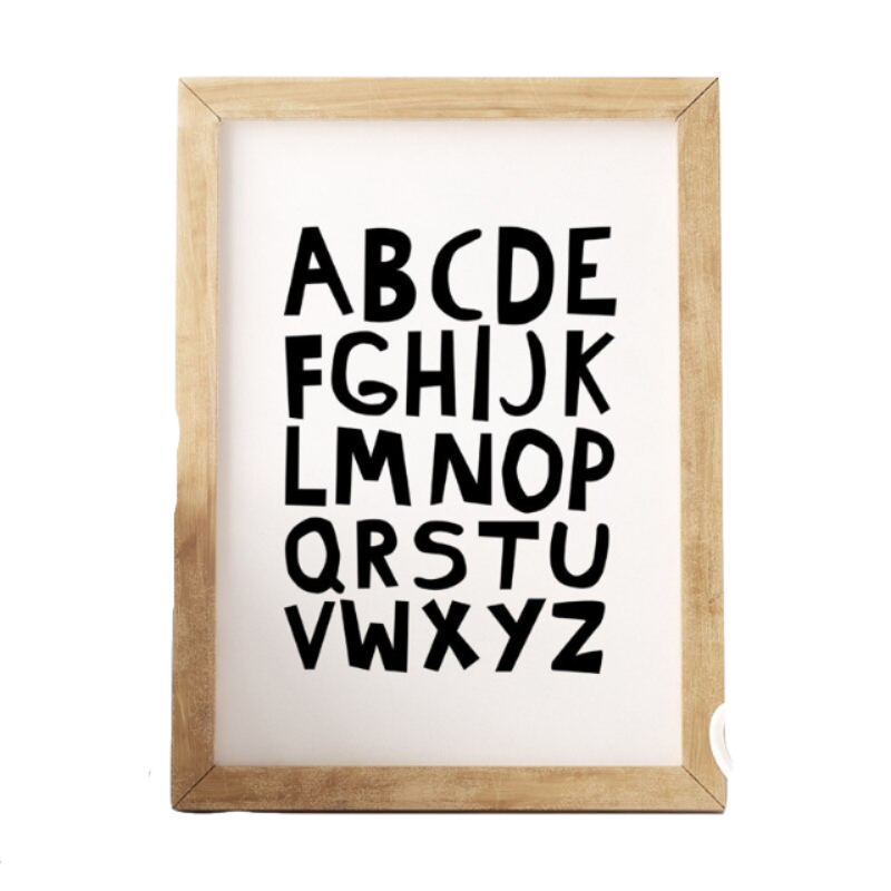 Alphabets - Canvas Wall Art Painting | Bowlift