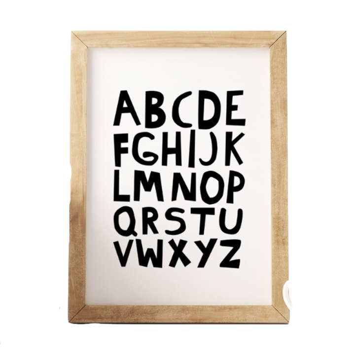 Alphabets - Canvas Wall Art Painting | Bowlift