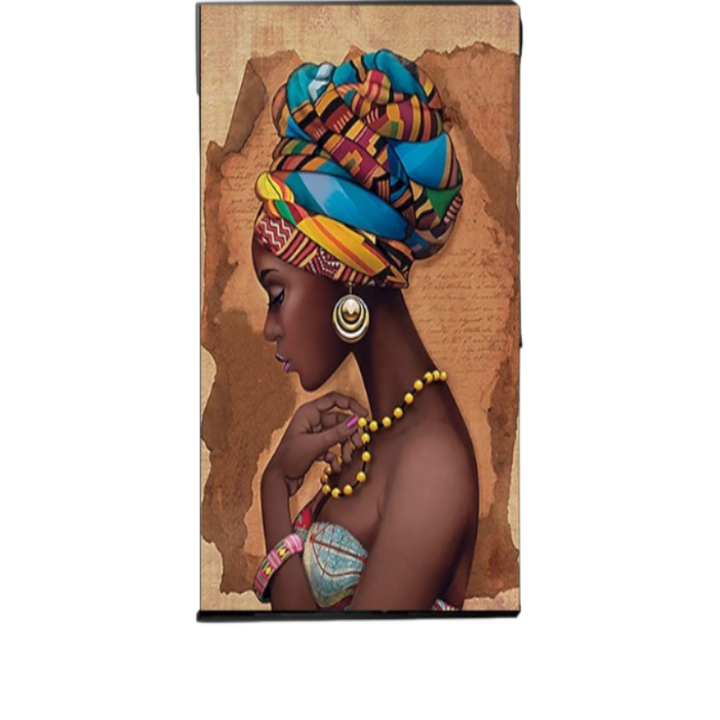 African Black Woman - Canvas Wall Art Painting | Bowlift