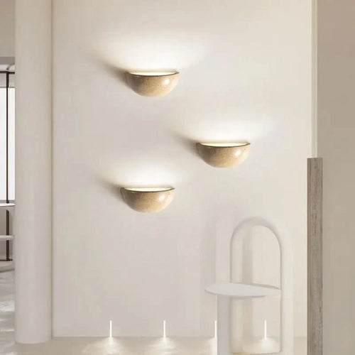 BowLift | LED Stone Wall Light – Natural Look for Living Room & Bedroom