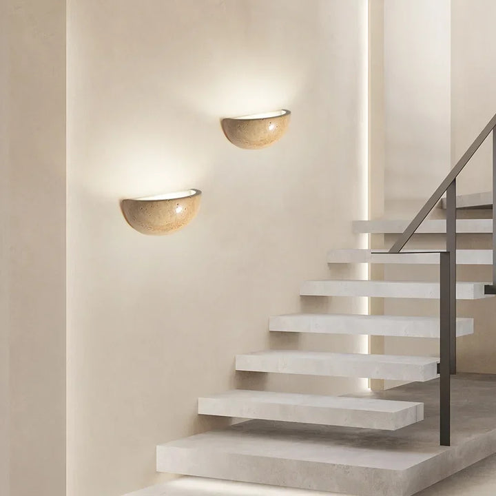 BowLift | Luminous Haven – Stylish LED Stone Wall Light for Living Room and Bedroom Ambiance