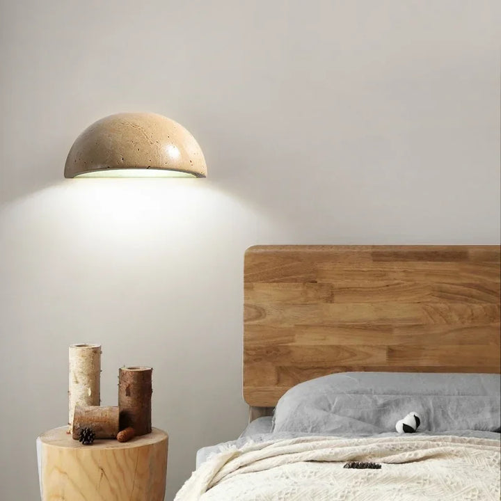 Stein Wall Light – Elegant LED Wall Lamp made of Natural Stone for Living Room and Bedroom | Bowlift