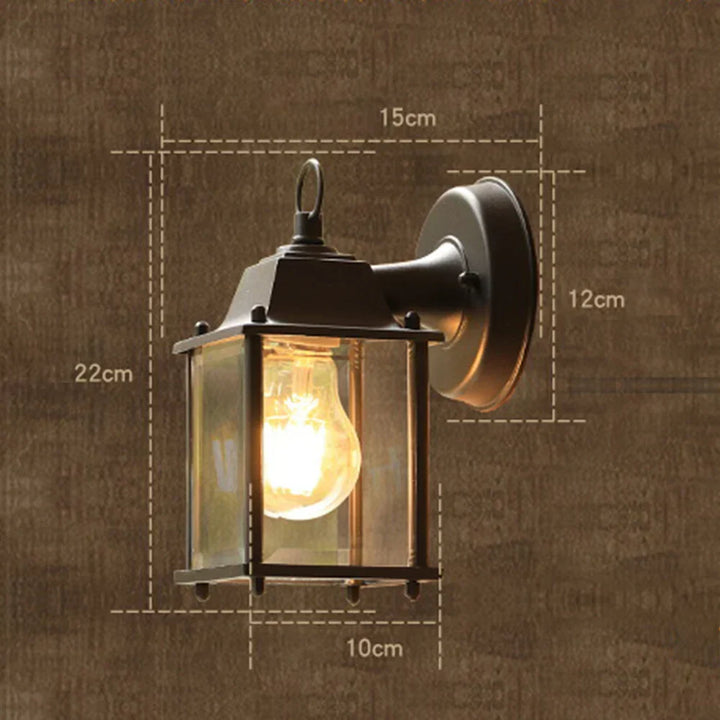 Retro Outdoor Wall Light – Weatherproof Wall Lamp for Garden and Terrace, Vintage Design | Bowlift