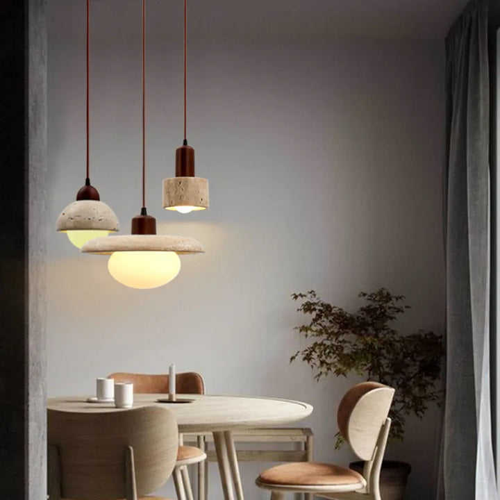 BowLift | TranquilGlow Chandelier - Wabi Sabi Luxury Lighting