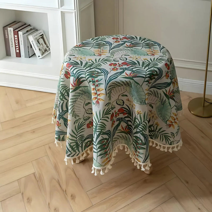 BowLift | Retro Floral Round Table Cloth