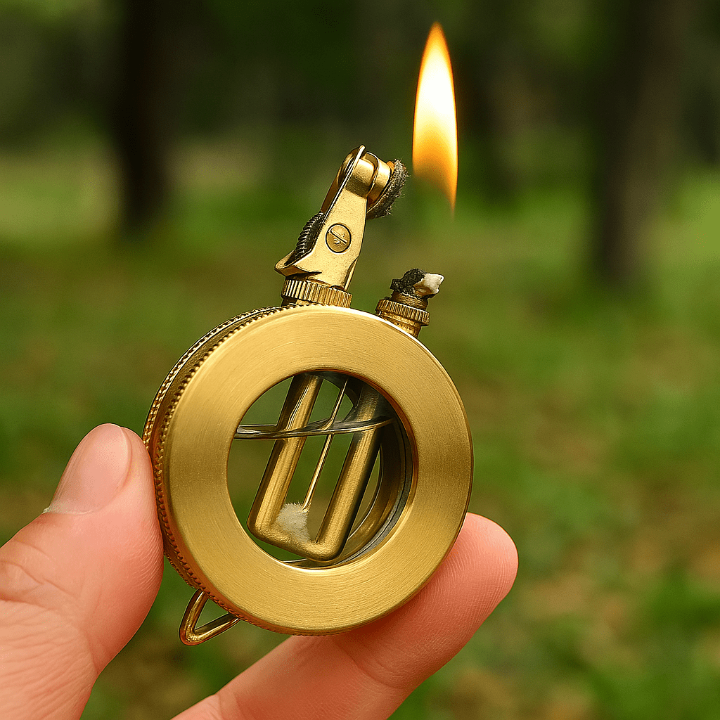 BowLift | Retro Metal Kerosene Lighter in Compact Vintage Design