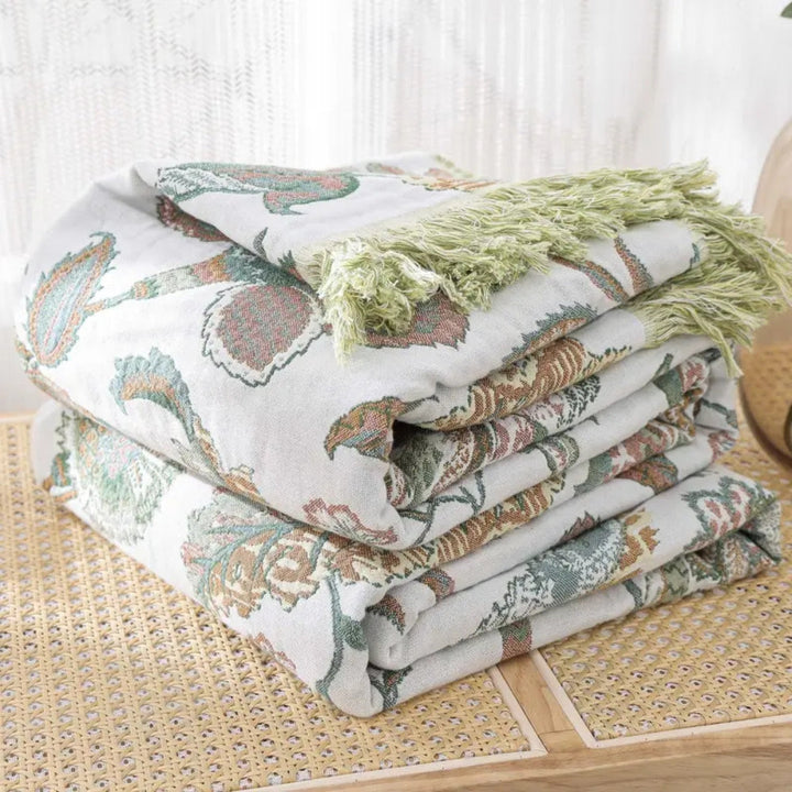 BowLift | Reverie Floral Tassel Cotton Blanket