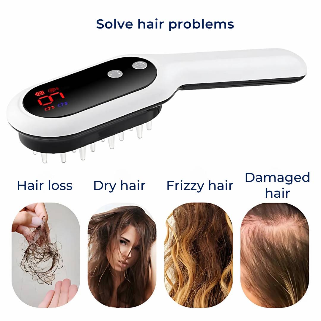 RevitalHair Electric Hair Comb for Hair Growth | Anti Hair Loss Device - for Hair Thinning - Scalp Massage - Hair Growth Bowlift