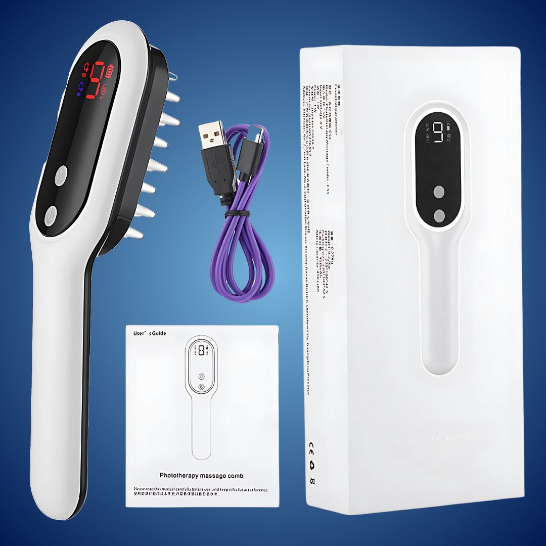 RevitalHair Electric Hair Comb for Hair Growth | Anti Hair Loss Device - for Hair Thinning - Scalp Massage - Hair Growth Bowlift