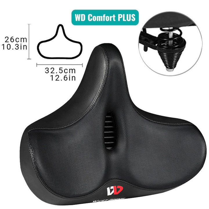 RidEase comfortable, ergonomically shaped bike saddle | Bowlift