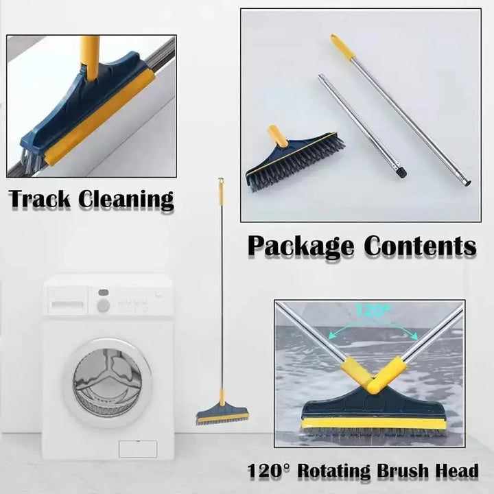 BowLift | Robust Floor Cleaning Brush with Long Handle – Effortlessly Deep Clean