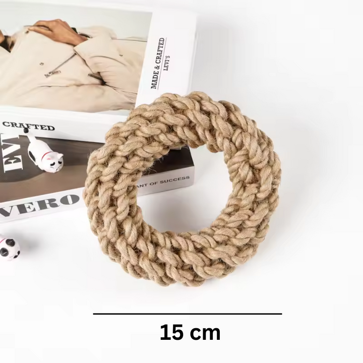 Robust cotton chew ring for dogs Bowlift