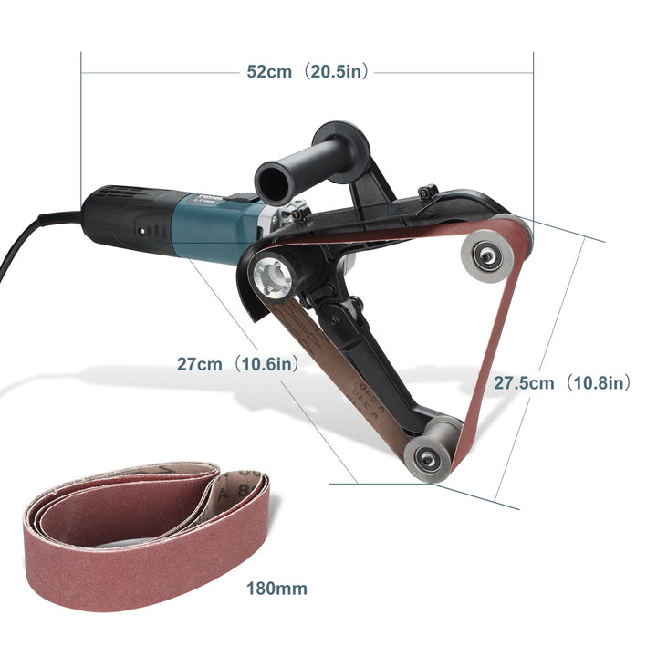 Pipe belt sander 1300W with 3 grit sizes | Bowlift