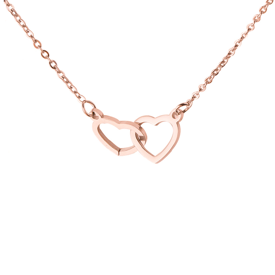BowLift | Gift Set Rose & Heart Necklace Light – Eternal Rose with Hidden Love Necklace