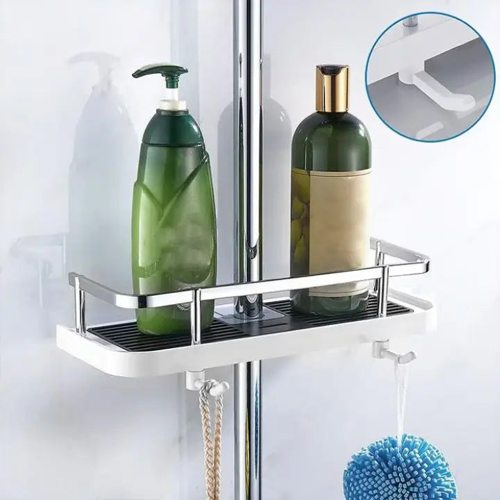 BowLift | Rust-resistant shower shelf - adjustable, drill-free installation