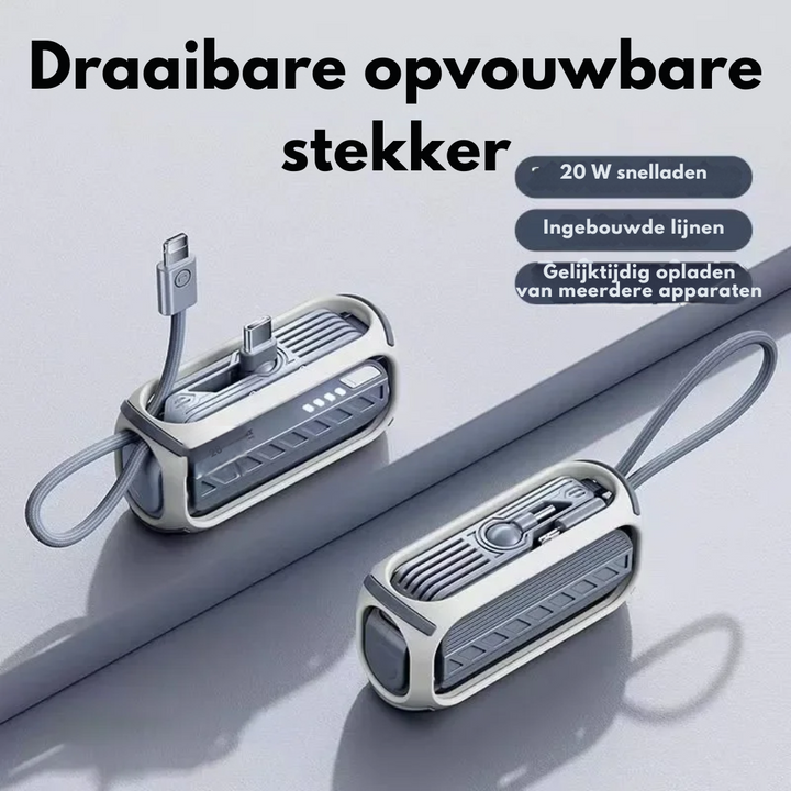 CompactCharge – Stylish Portable Power Bank for Travel Bowlift