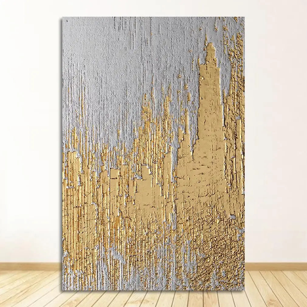 Rustic Golden Grey Black Abstract Wall Art Fine Art Canvas Prints Posters Pictures For Living Room Dining Room Art For Contemporary Interiors | Bowlift