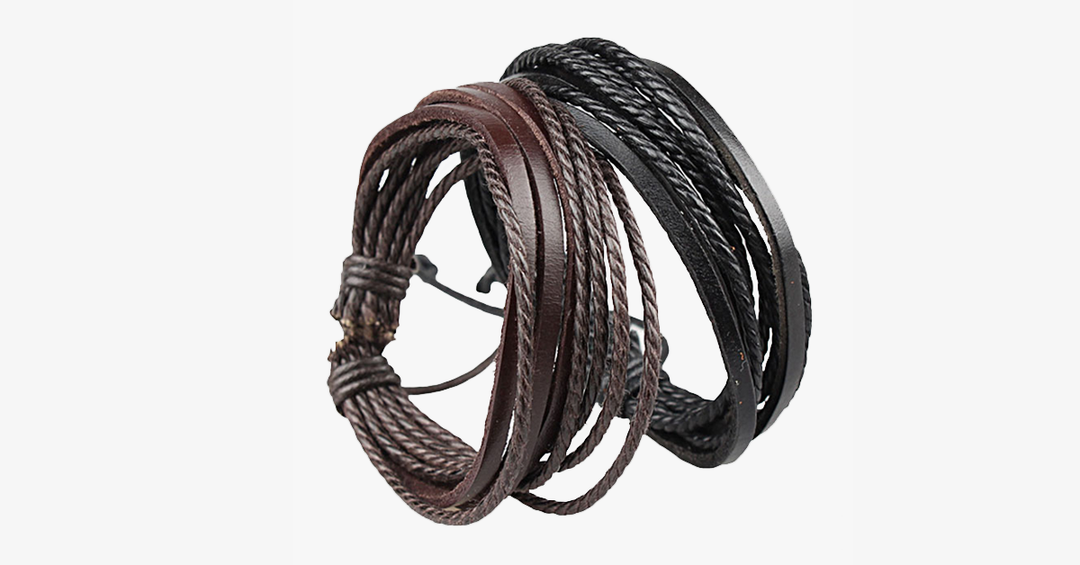 BowLift | Rustic Leather Wrap Bracelet