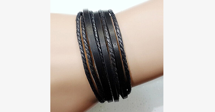 BowLift | Rustic Leather Wrap Bracelet
