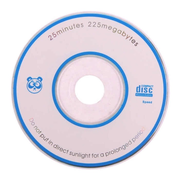 BowLift | 8cm Blank Mini CD-R, 225MB/25min, 100 pieces in a package, the price applies to 100 pieces
