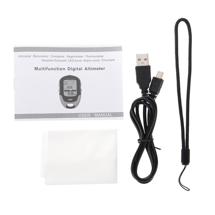 BowLift | SUNROAD Multi-Function LCD Digital Altimeter with Compass & Barometer & Thermometer & Hygrometer & Weather Forecast & LED Flashlight and Clock