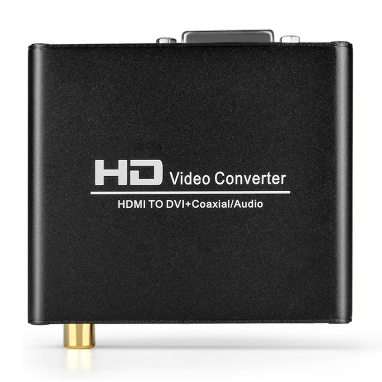 BowLift | HDV-339 Full HD HDMI to DVI + Digital Coax / Analog Stereo Audio Converter Adapter (Black)