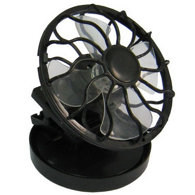 Mini Portable Clip-on Solar Power Cell Travel Cooling Cool Fan(Black) | Bowlift