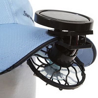 Mini Portable Clip-on Solar Power Cell Travel Cooling Cool Fan(Black) | Bowlift