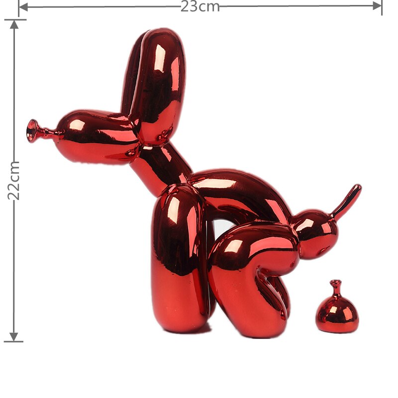 BowLift | Balloon Dog Sculpture, Balloon Art Statue, Mini Collectible Figurine, Home Decoration, Resin Figure, Desk Accessories, Room Decoration