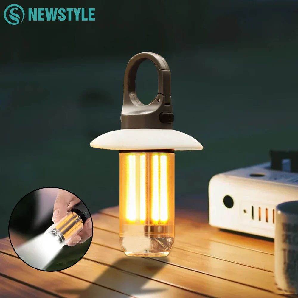 BowLift | Lumenity Camping Lamp | 360° Light & Power Bank | Solar & USB-C | Compact & Rechargeable