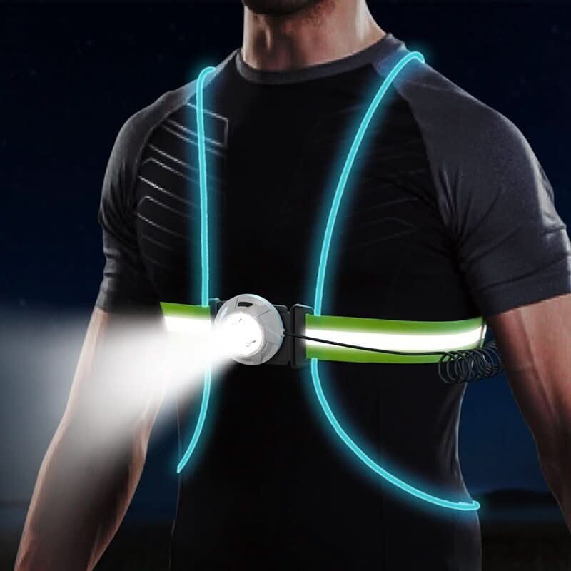 BowLift | Adjustable luminous waistcoat for jogging & outdoor activities