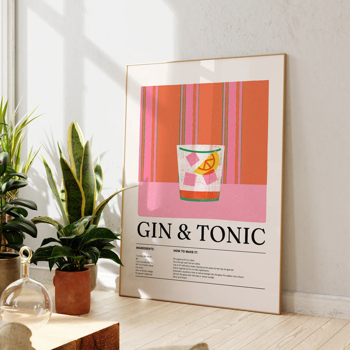 Gin & Tonic Wall Art | Bowlift