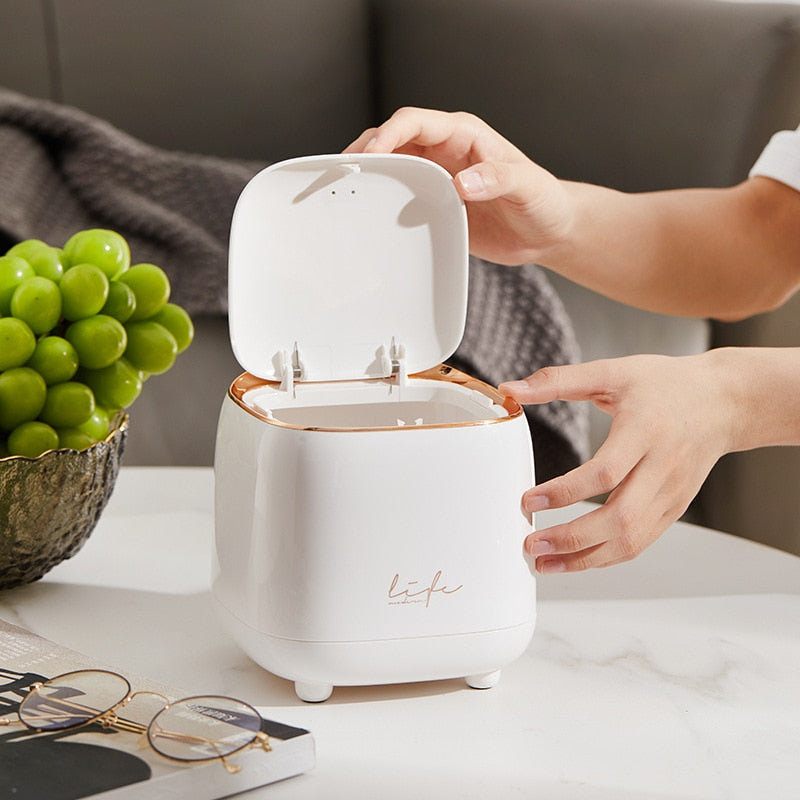 LuxeBin - Elegant Table Trash Can for Your Space Bowlift