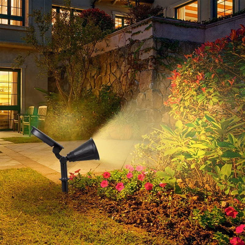 SolarBeam Outdoor Solar Spotlight with Stake for Landscaping Bowlift