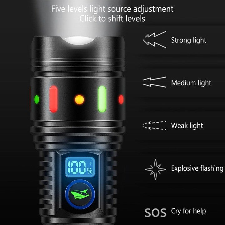 Bright Blast Long Range Outdoor Flashlight | Bowlift