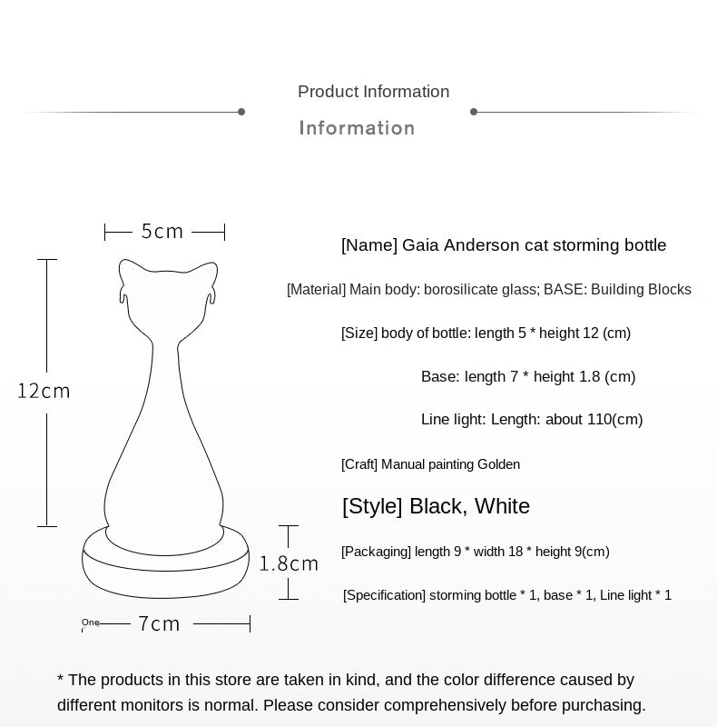 Cat-Inspired Weather Forecast Bottle | Bowlift