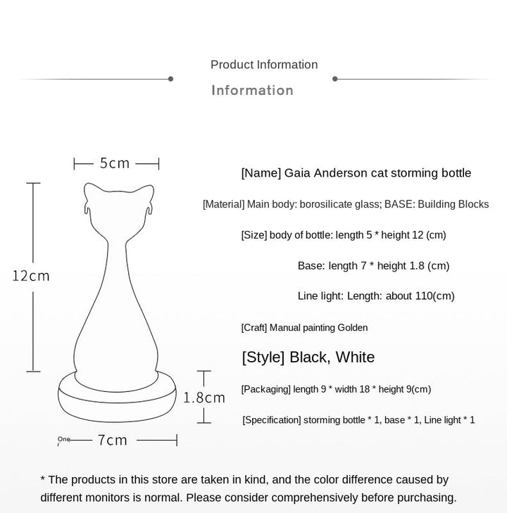 Cat-Inspired Weather Forecast Bottle | Bowlift